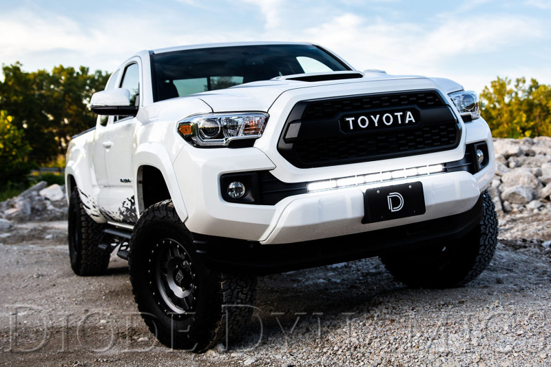 Toyota Tacoma LED Light Bar Kit - Front - Diode Dynamics - SS30 Stage Series - Amber - `16-`23